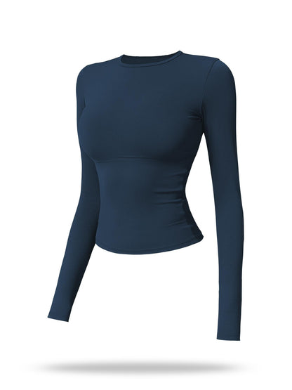 New Fleece Long Sleeve Yoga Top, High Strength Fitness Wear - image 22