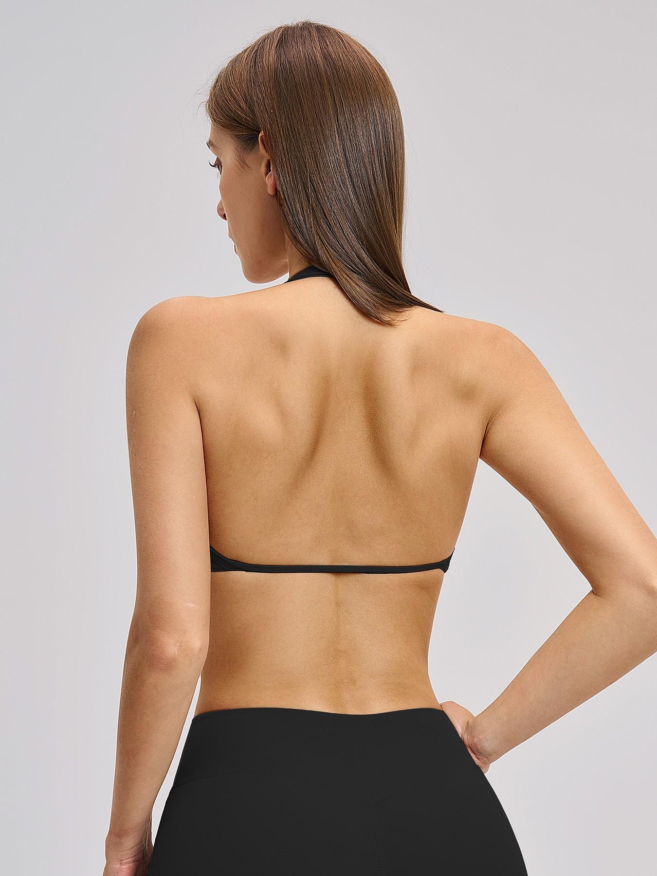 Cross-Border Plush Halter Sports Bra, Sporty Bra - image 15