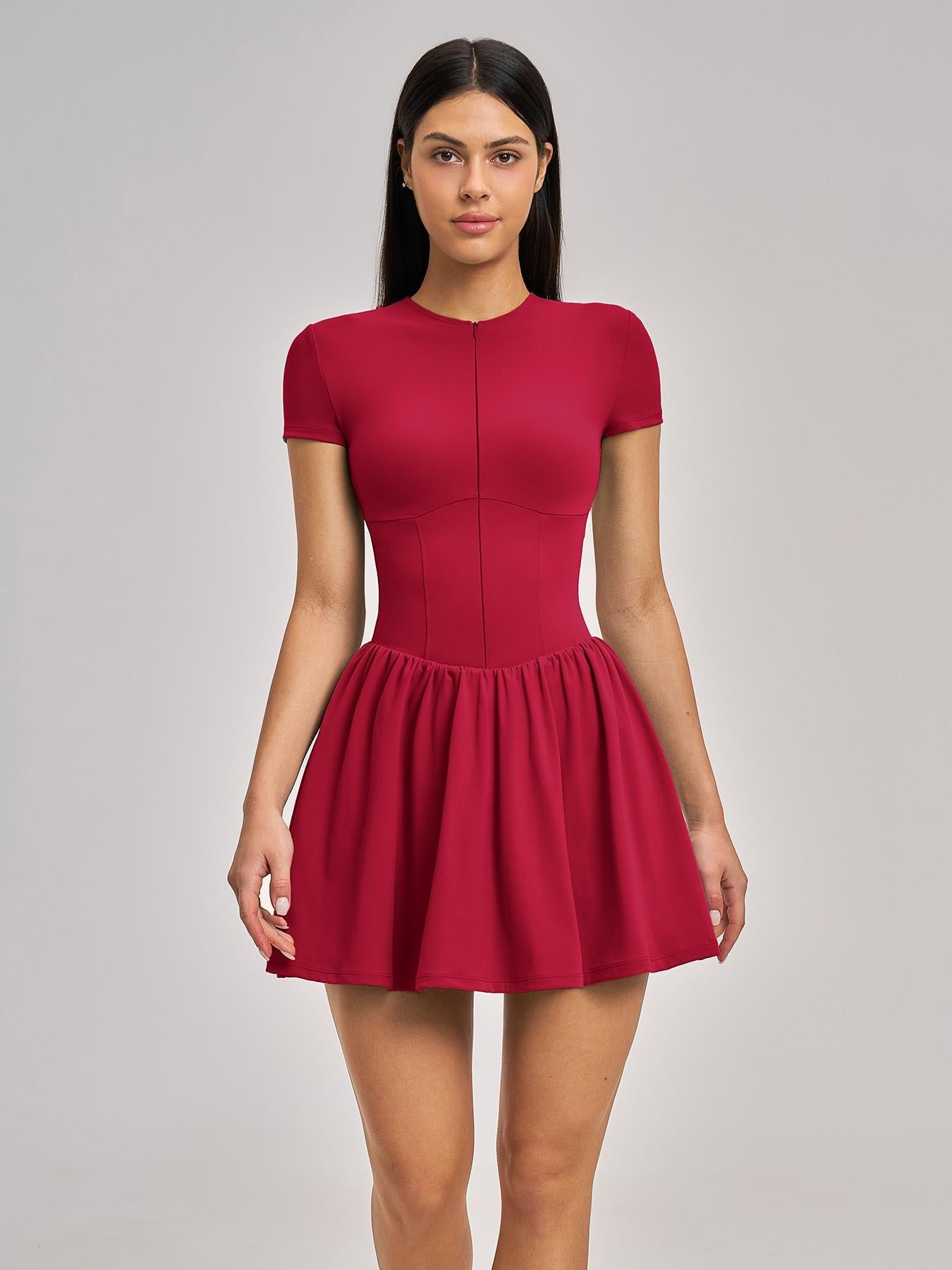 Nude Feel Two-Piece Tennis Skirt, Underwear Prevents Exposure - image 13