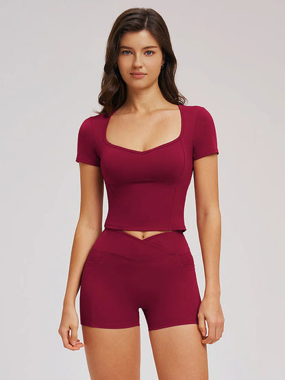 Spring Bare-feel Ultra-thin Sports Set, Tight Fashion Casual Yoga Set - image 7