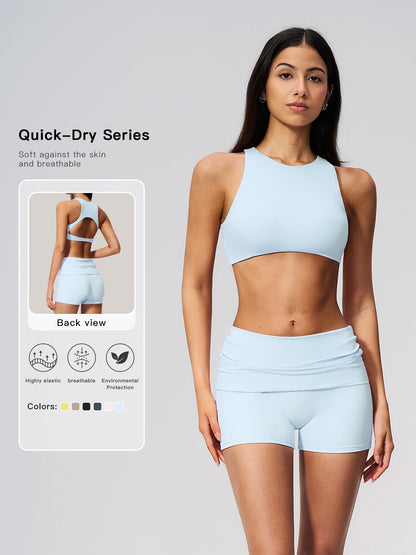 Yoga Set for Women, Tight-Fit Backless Fitness Workout Quick-Dry Yoga - image 11