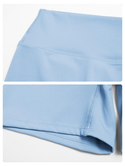 Women's High-Waisted Yoga Shorts, Athleisure Shorts - image 17