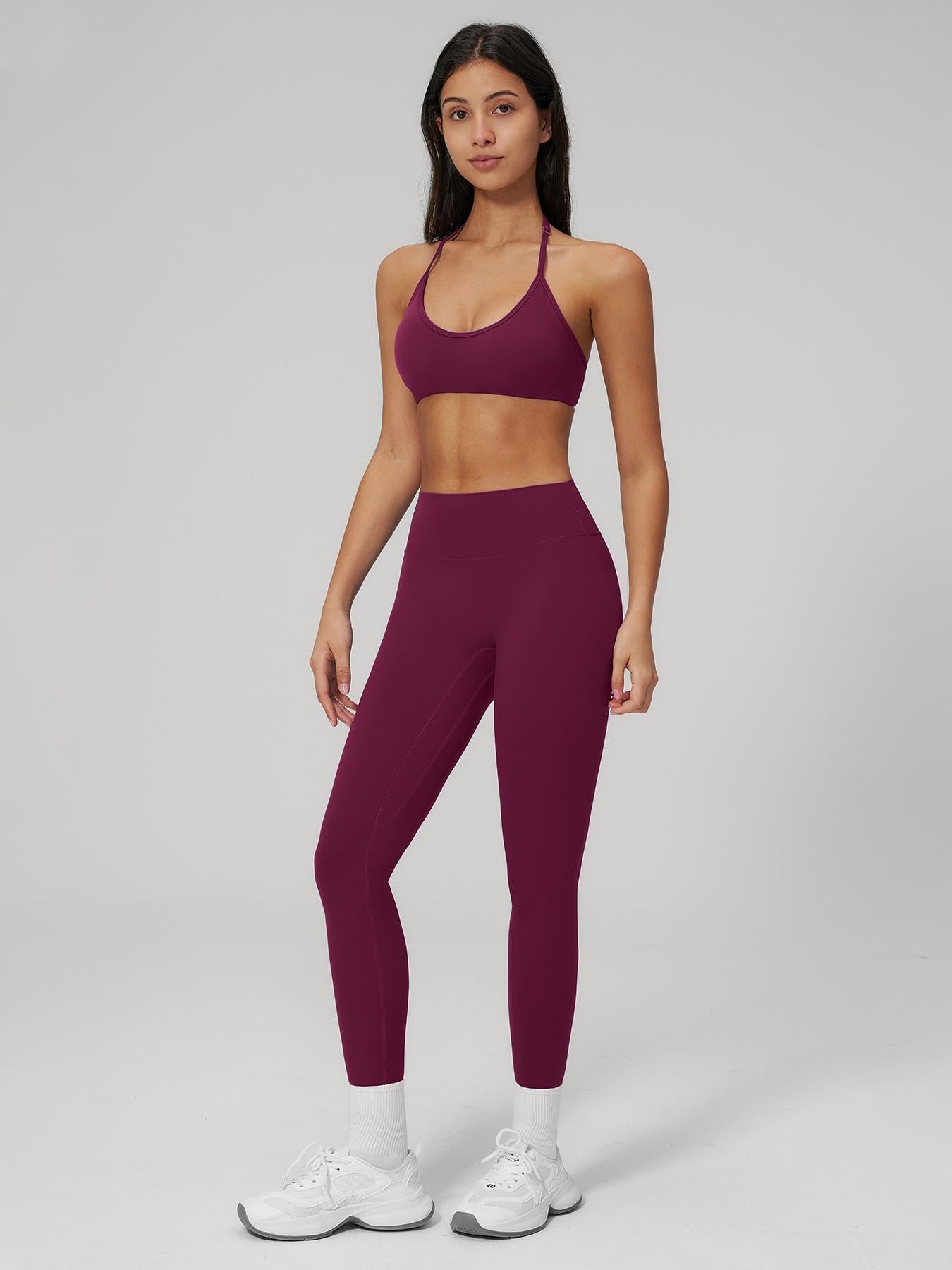 Women's Fleece Yoga Set, Quick-Dry Bra and Workout Pants - image 14