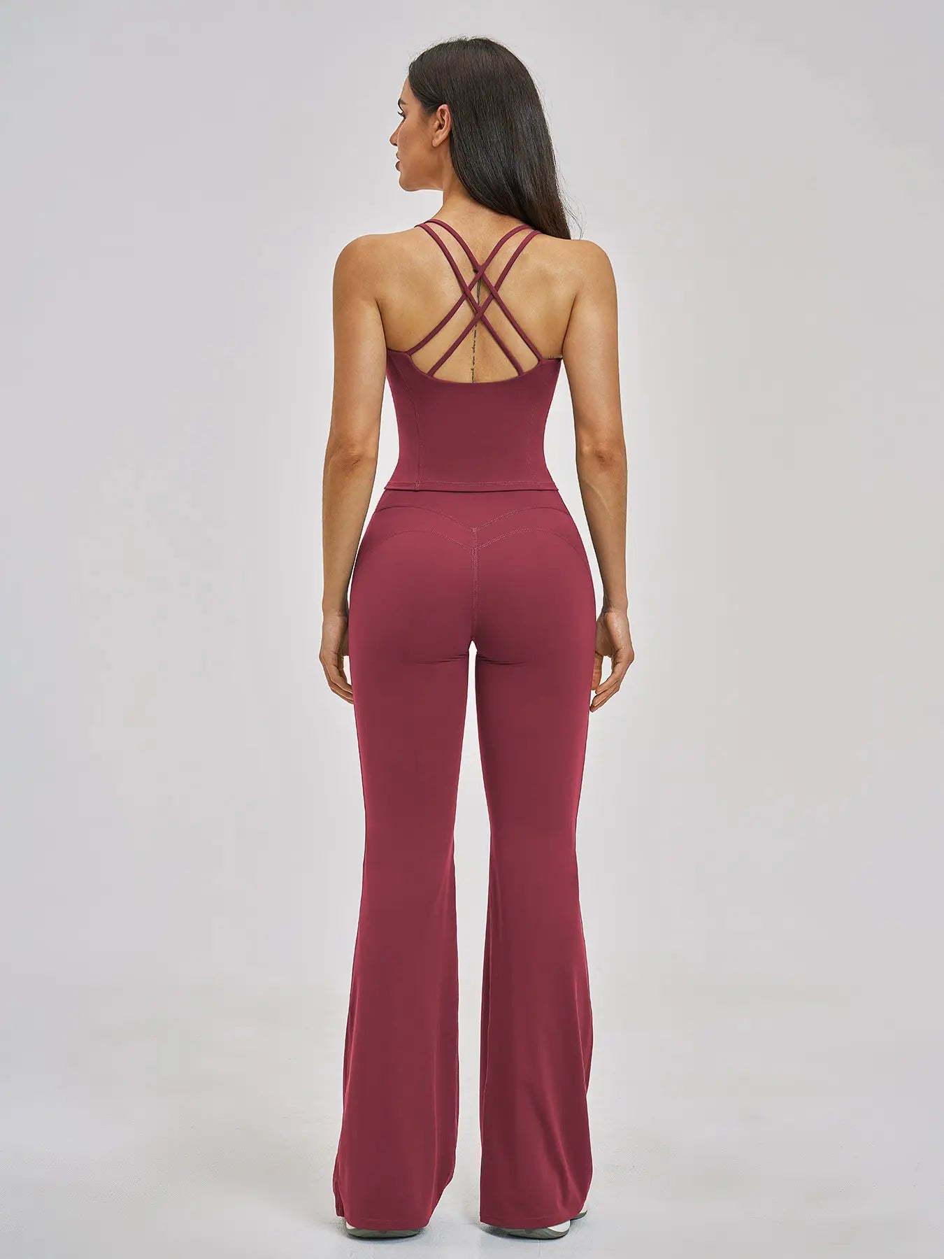 Women's Fitted Yoga Set, Cross-Back Design - image 9