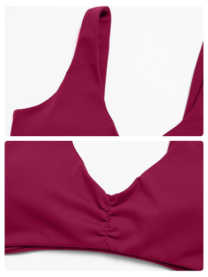 Sexy Backless Yoga Bra, Gathered Sports Running Fitness Underwear - image 15