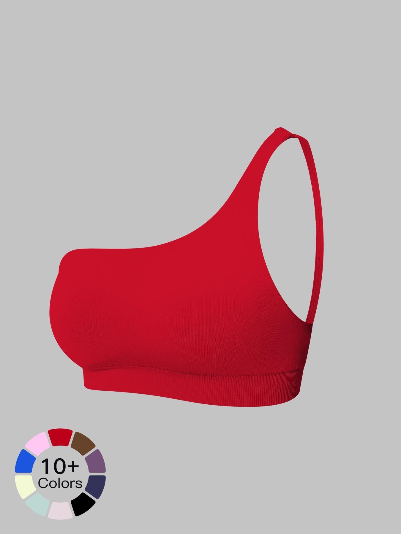 Cross-Border Spring New Single Shoulder Backless Yoga Bra, Workout Bras - image 19