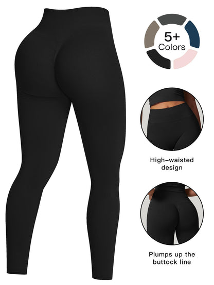 High Waist Yoga Pants for Women, Tight-Fitting Butt Lifting Workout High Waisted Leggings - image 11