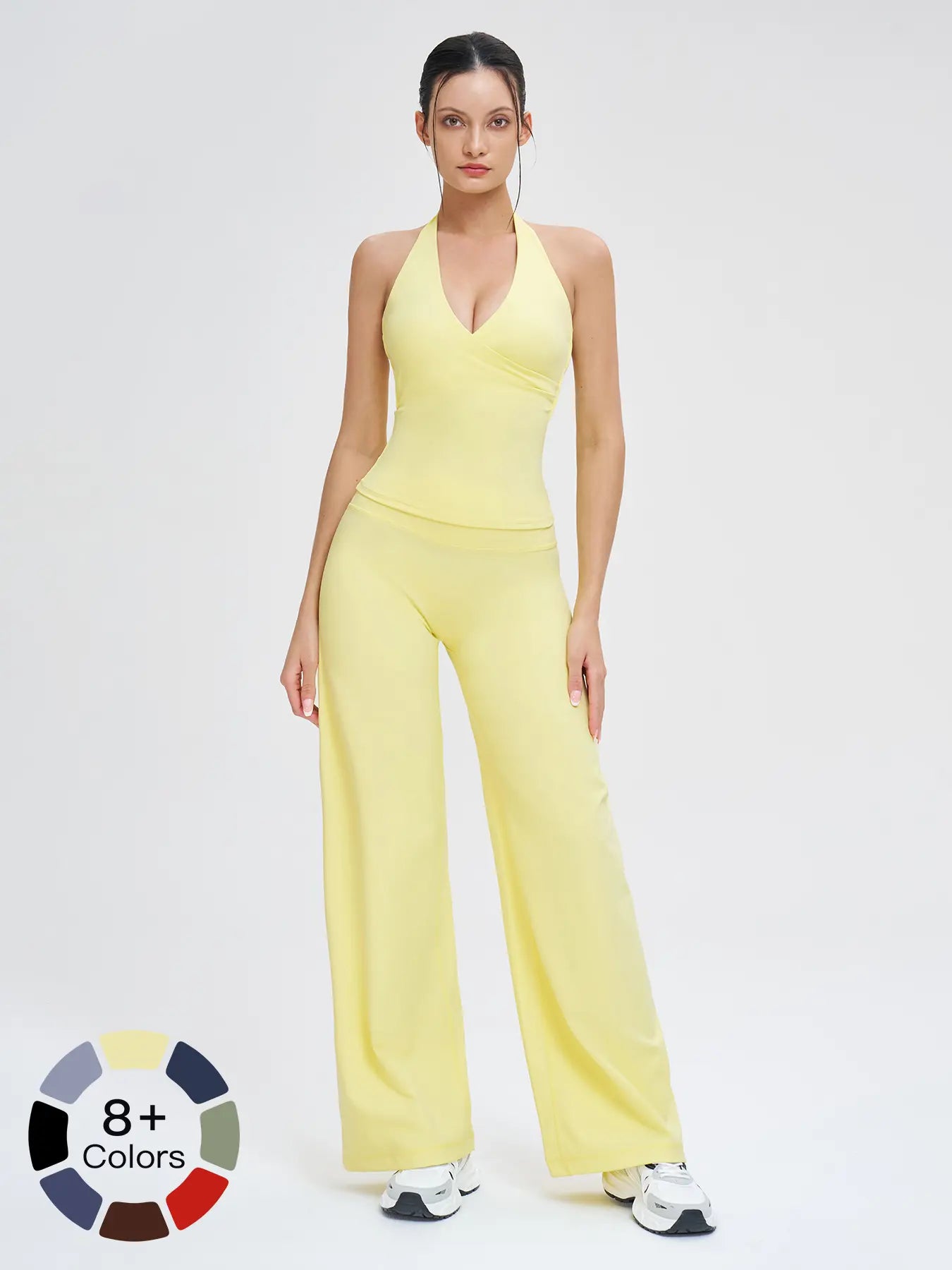 Women's Yoga Set, Medium Backless Tight-Fitting Design