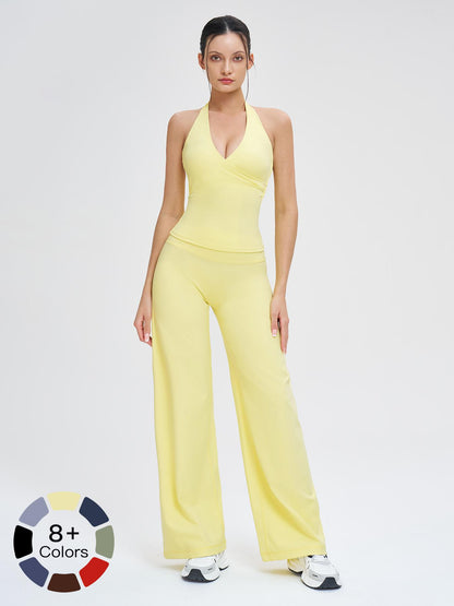 Women's Yoga Set, Medium Backless Tight-Fitting Design - image 19