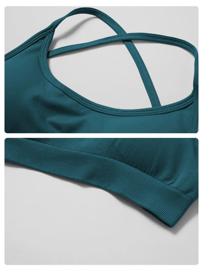 Women's Seamless Backless Yoga Set, Quick-Dry Running Workout Clothes - image 7