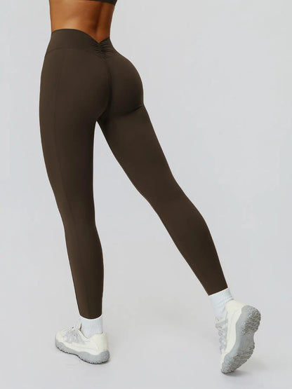Women's High-Waisted Yoga Pants, Fitted Long Leggings for Outdoor Running & Fitness - image 2