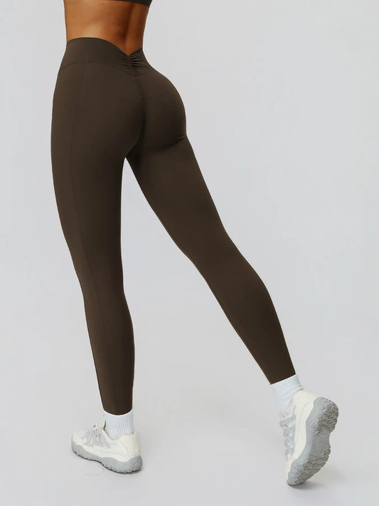 Women's High-Waisted Yoga Pants, Fitted Long Leggings for Outdoor Running & Fitness - image 2