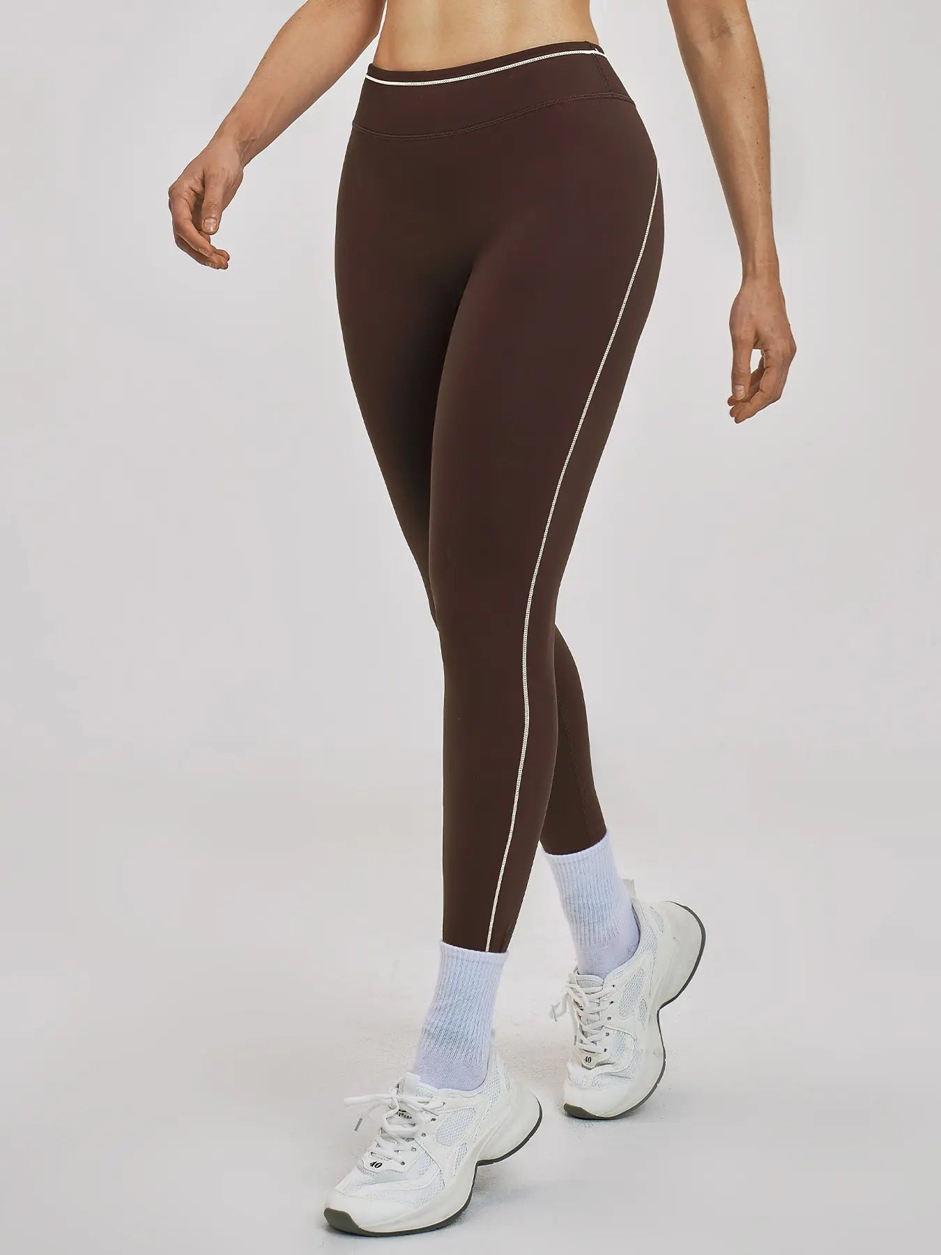 Cross-Border Colorblock Yoga Pants, High Waist Quick-Dry Tight Fit - image 9