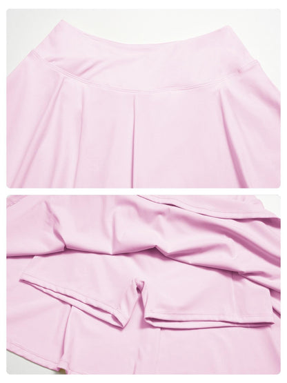 Two-Piece Sports Backless Yoga Set, Anti-Exposure Fake Two-Piece Running Sportswear - image 17