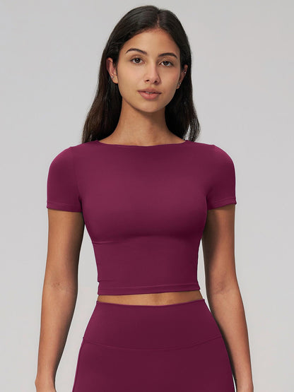 Creamy Soft Fleece Yoga for Women, Slim Fit Short Sleeve Top - image 13