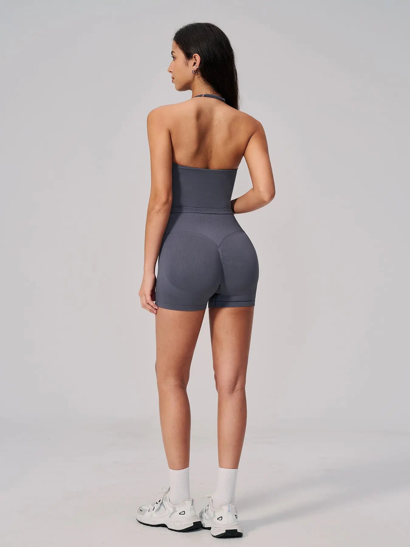 Seamless Athletic Yoga Set Neckline Back Beauty Lift Butt Tight Outdoor Running Fitness Two-Piece Women's - image 8