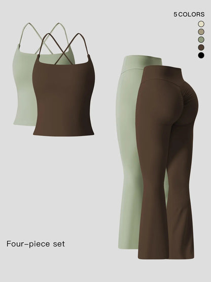 Women's Sportswear Two-Piece Set High-Strength Support Yoga Quick-Dry Form Fitting Activewear… - image 6