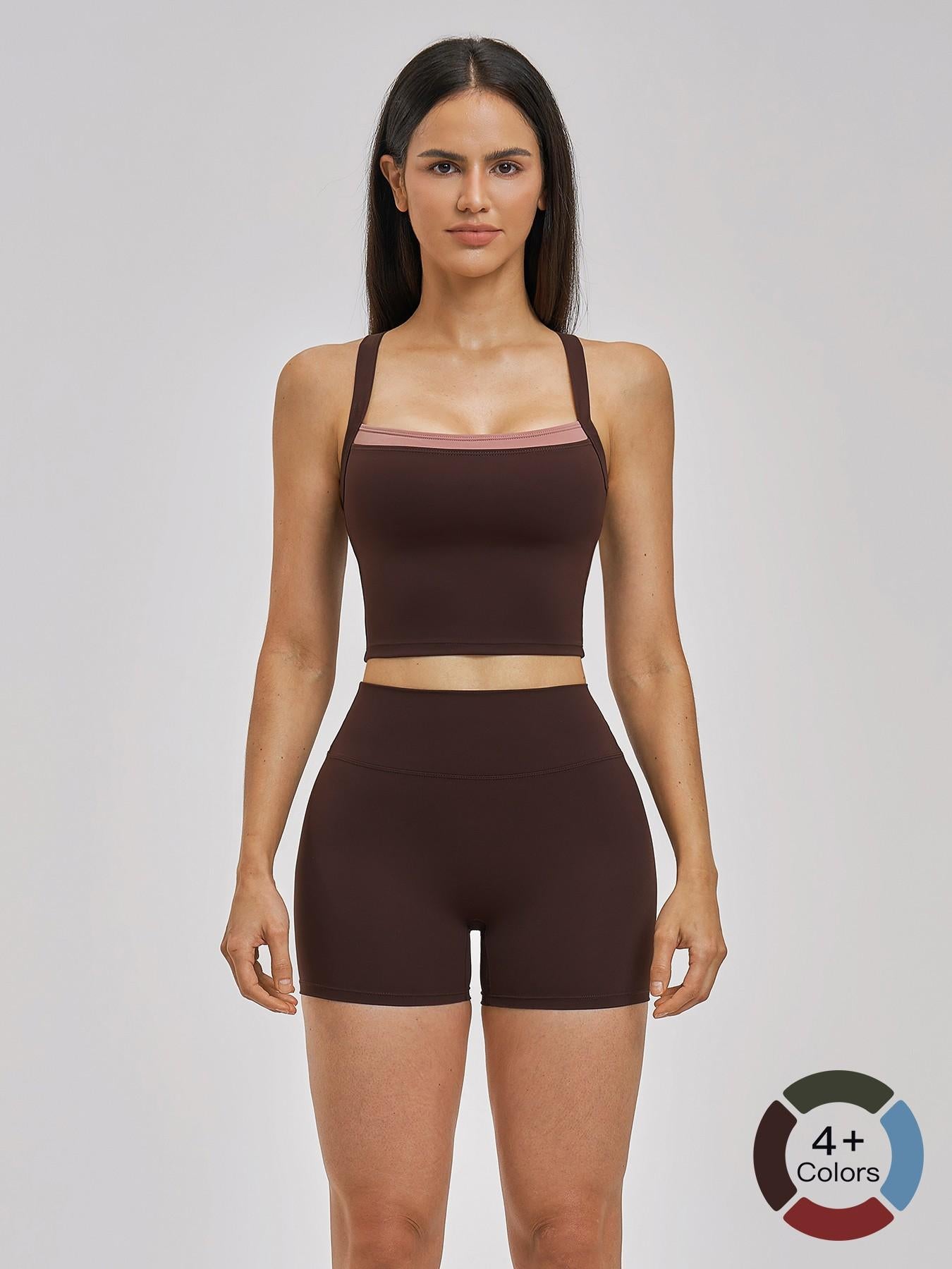 European and American Bare Sensation Sports Set, Solid Sports Sets - image 21