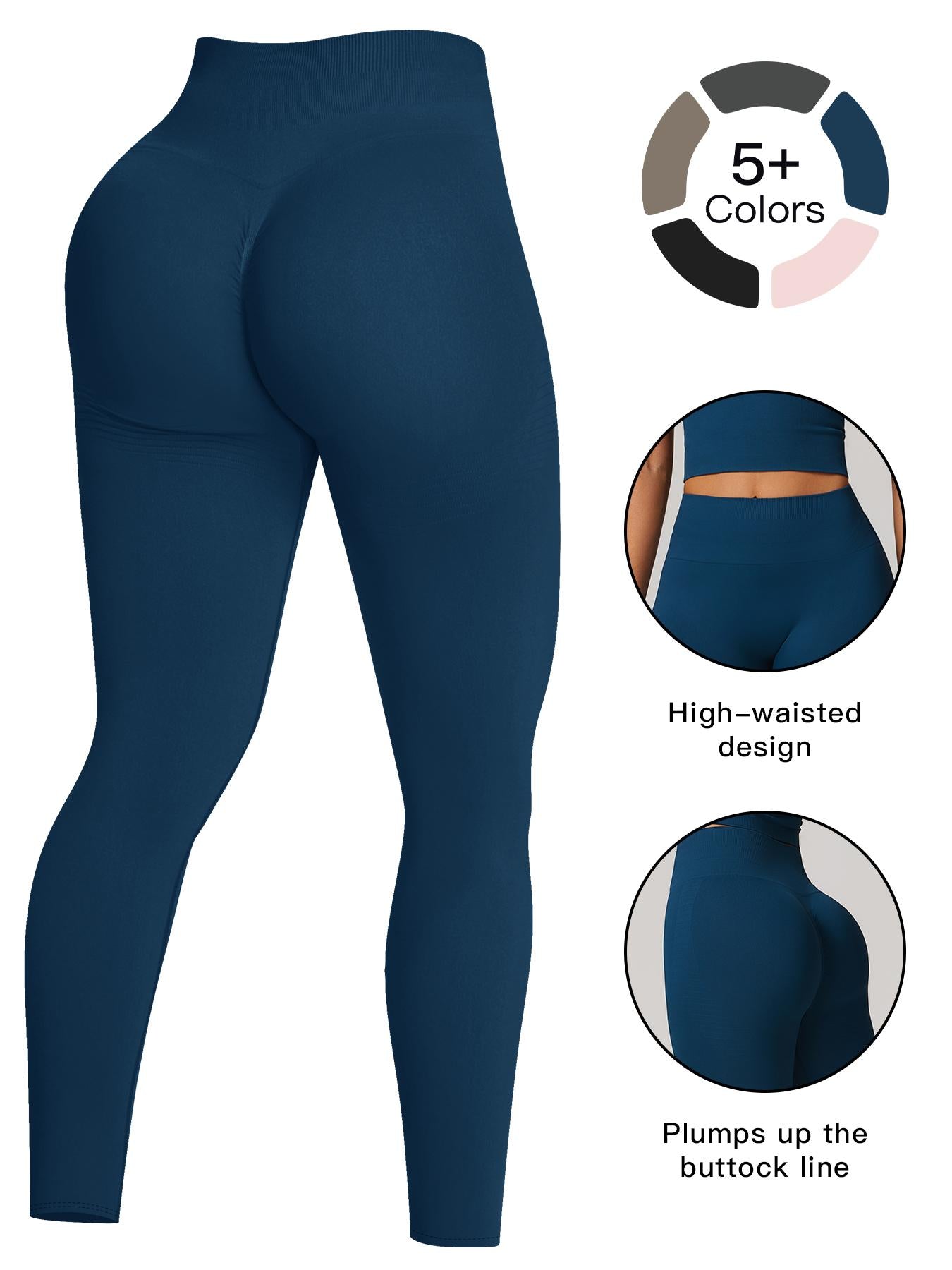 High Waist Yoga Pants for Women, Tight-Fitting Butt Lifting Workout High Waisted Leggings - image 18