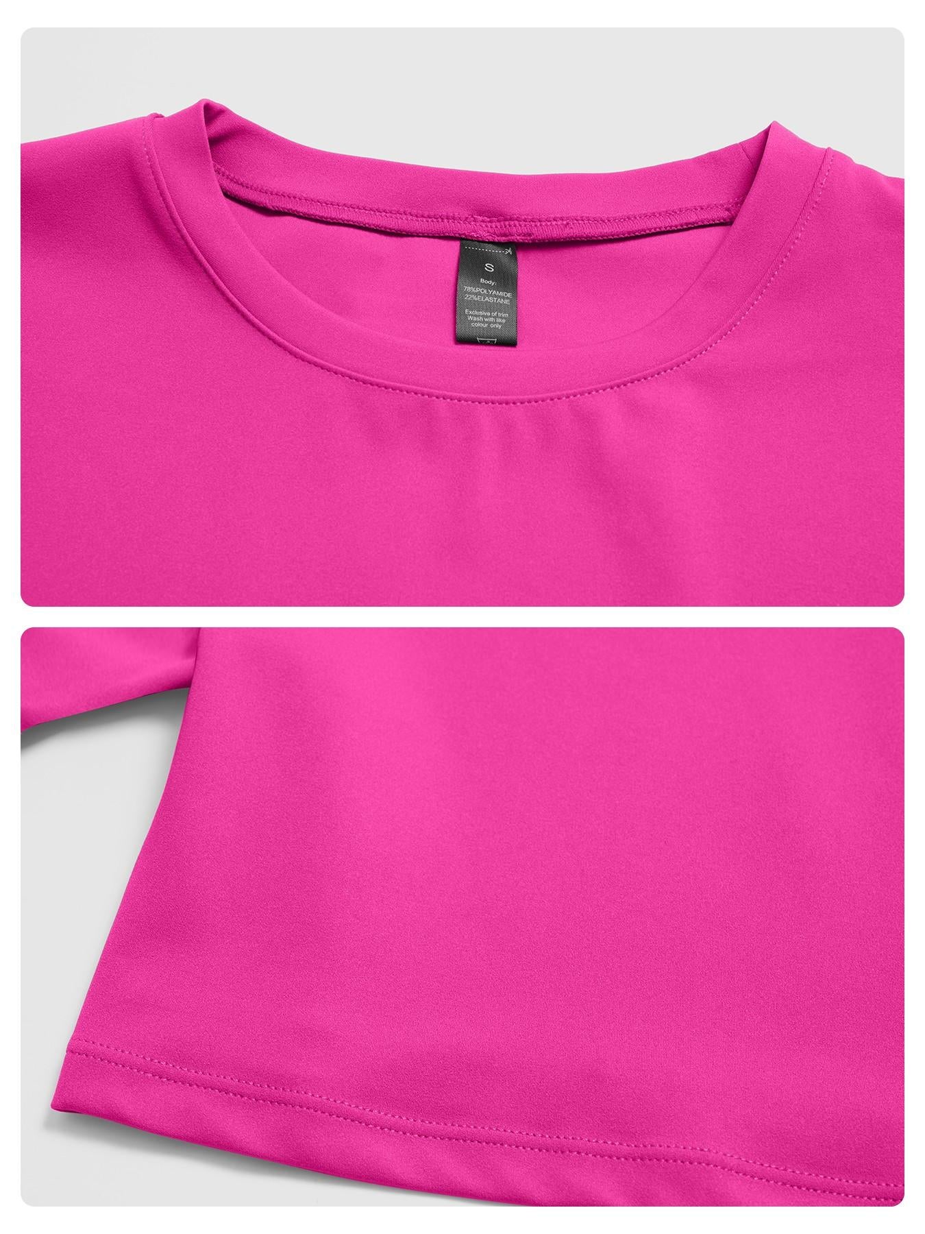Women's Quick-Dry Yoga Set, Short Sleeve Tight-Fit Top & Long Pants - image 17