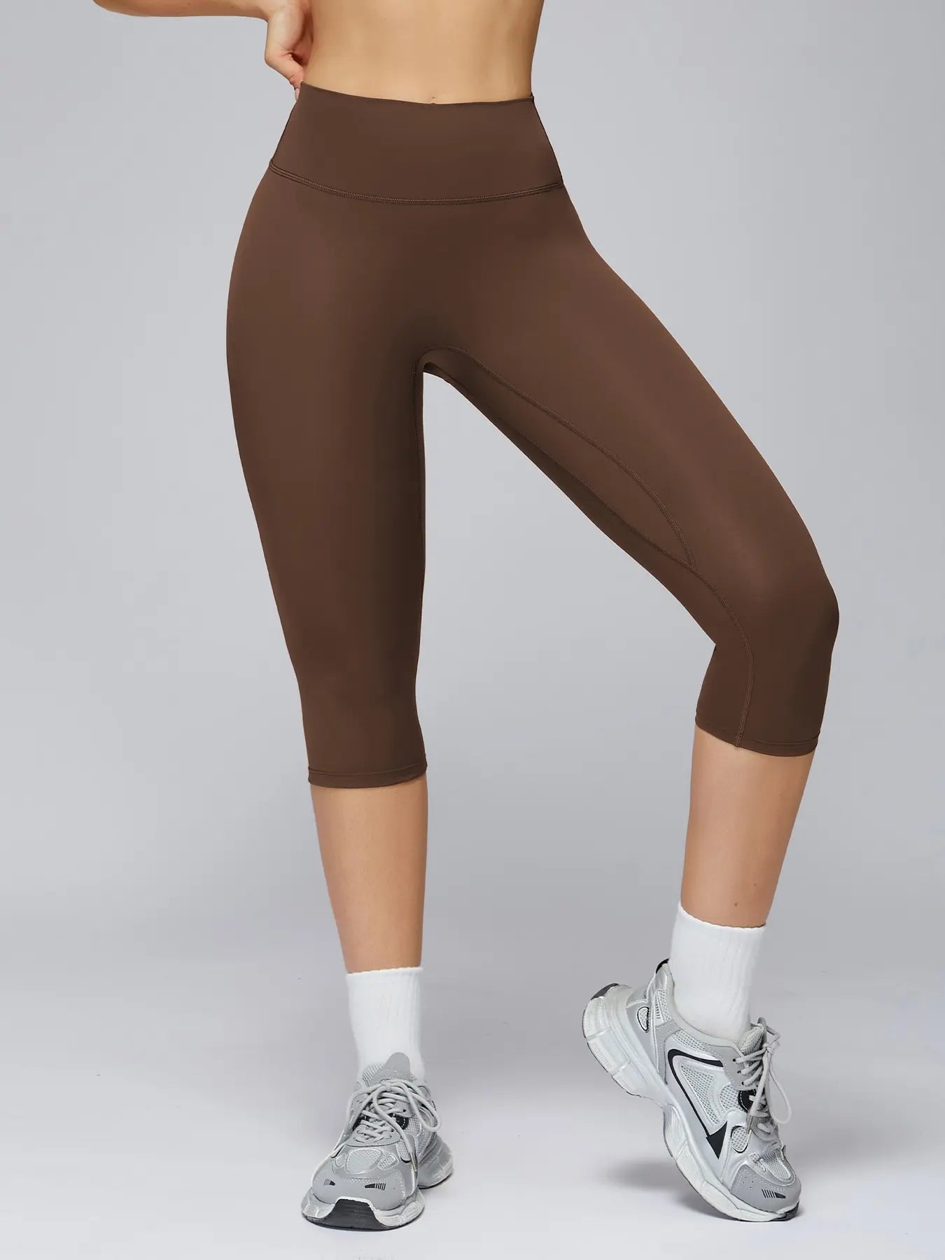 High Waist Yoga Shorts Women, Quick-Dry Tight-Fitting Workout Pants - image 7