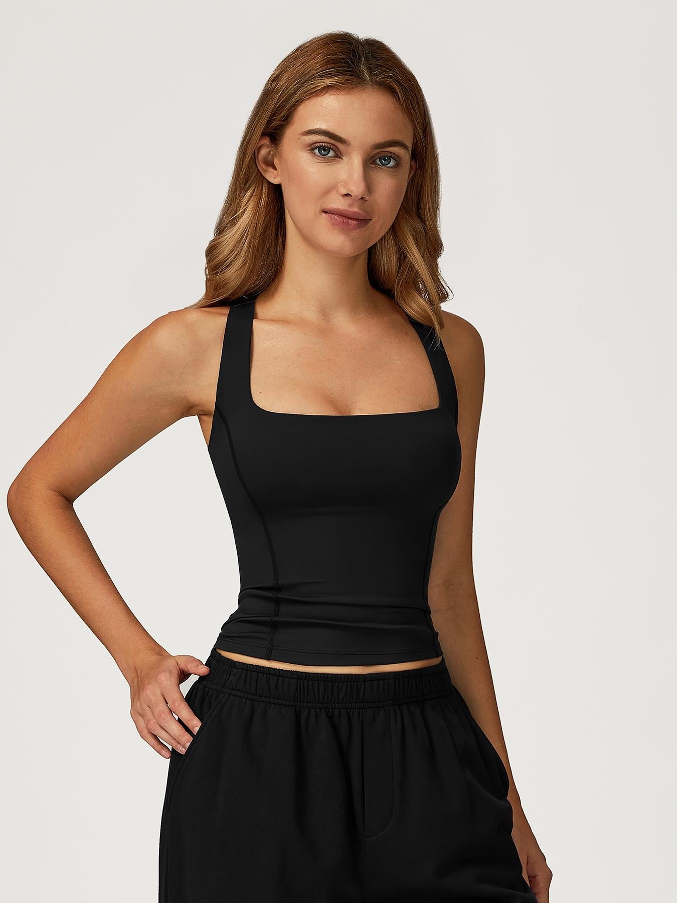 Women's Seamless Yoga Vest, Sleeveless Sports Vests - image 15