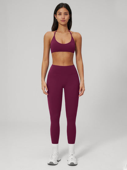 Women's Fleece Yoga Set, Quick-Dry Bra and Workout Pants - image 13
