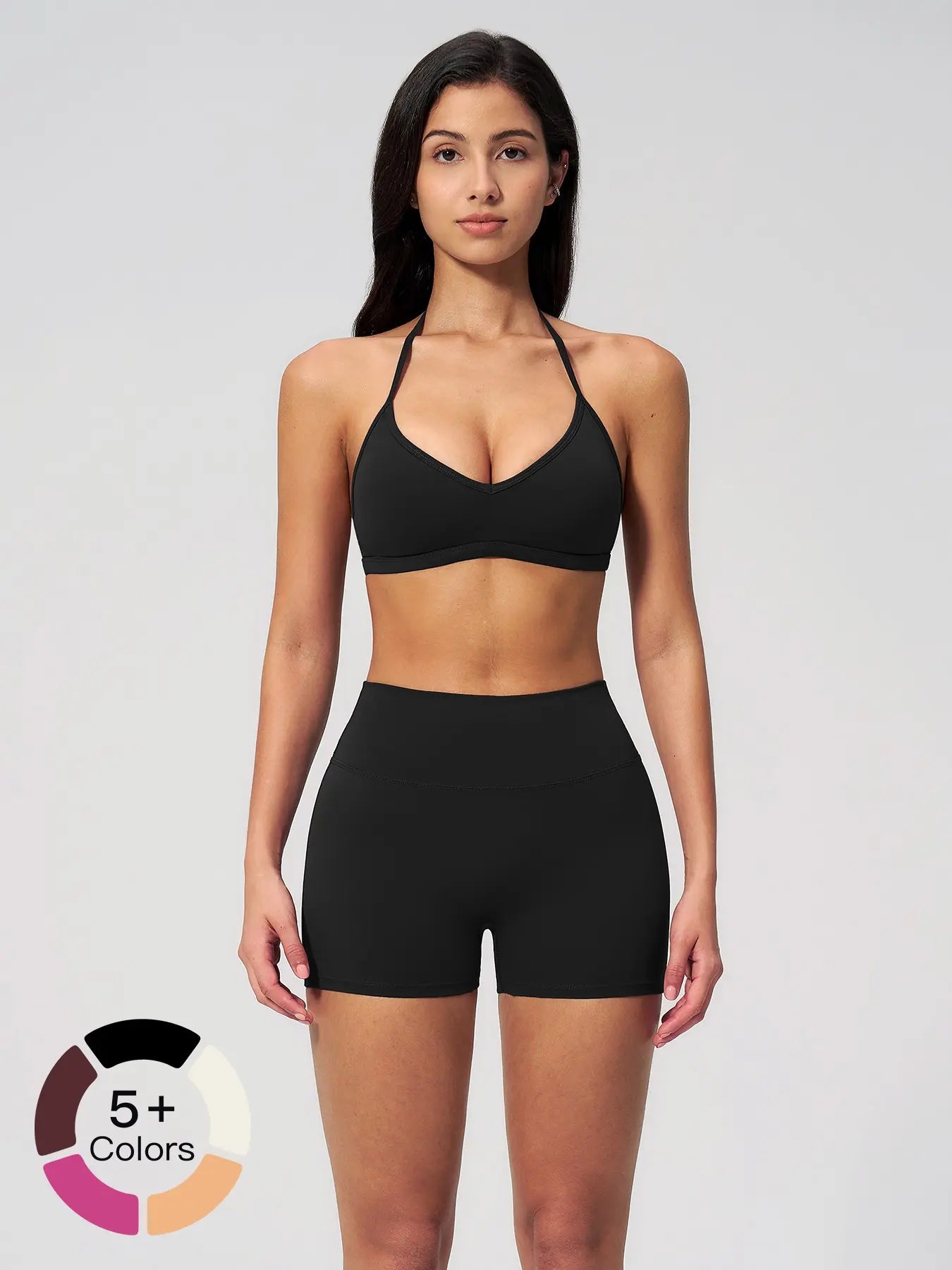 Tight-Fit Halter Backless Yoga Set for Women, Breathable Quick-Dry Cross-Border Casual Activewear…