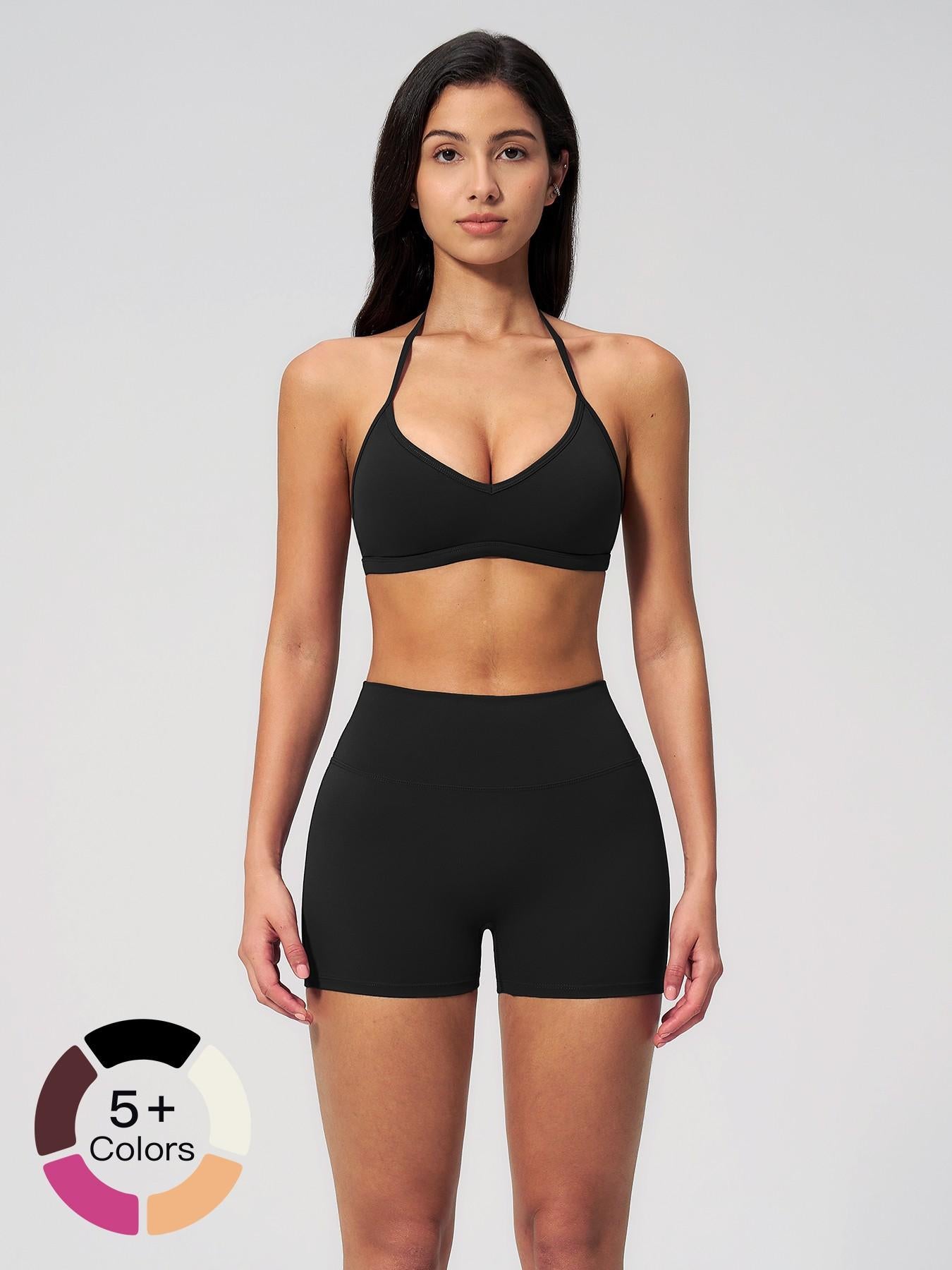 Tight-Fit Halter Backless Yoga Set for Women, Breathable Quick-Dry Cross-Border Casual Activewear… - image 22