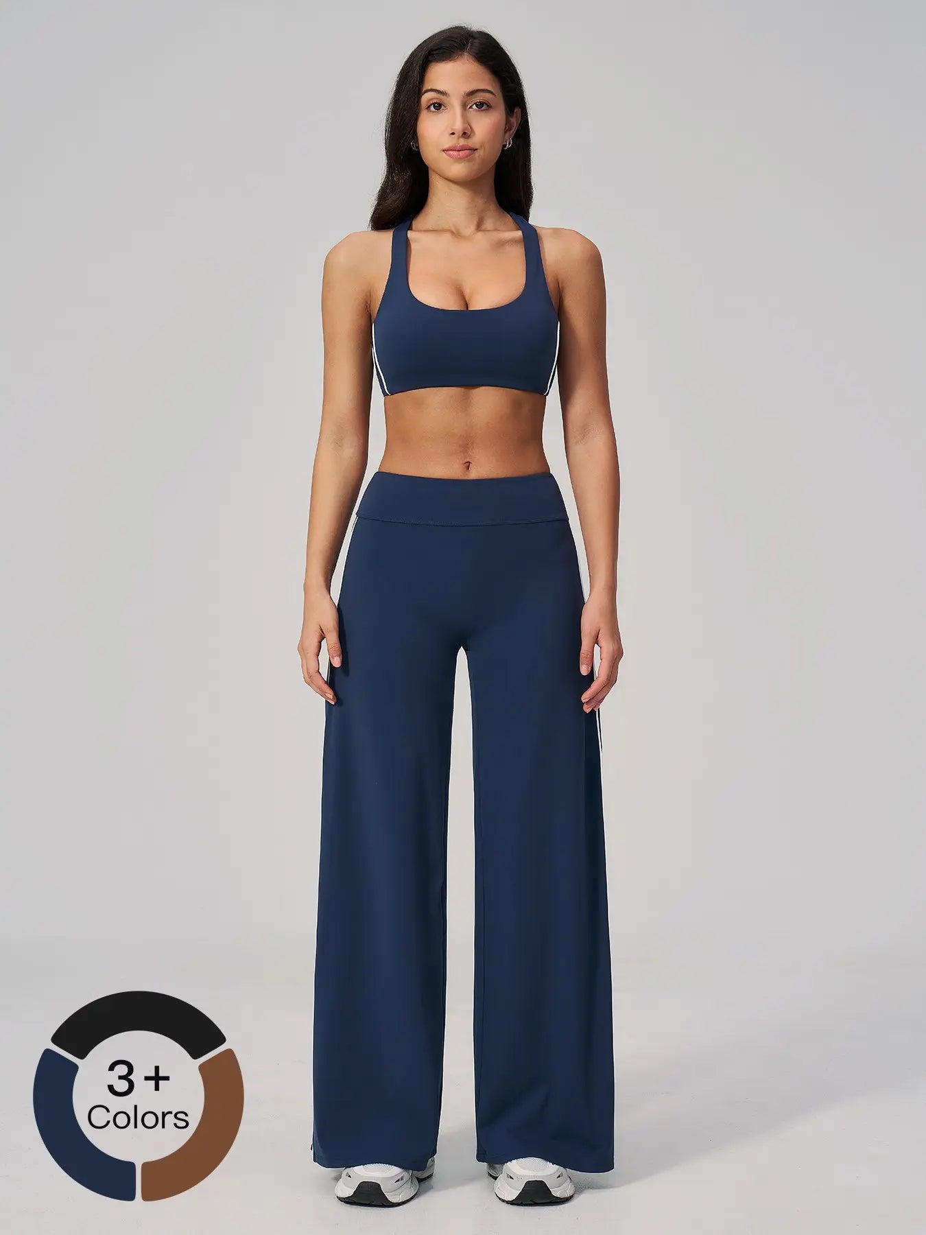 Cross-Border Tight Yoga Set, Backless Shockproof High-Intensity Sports Set