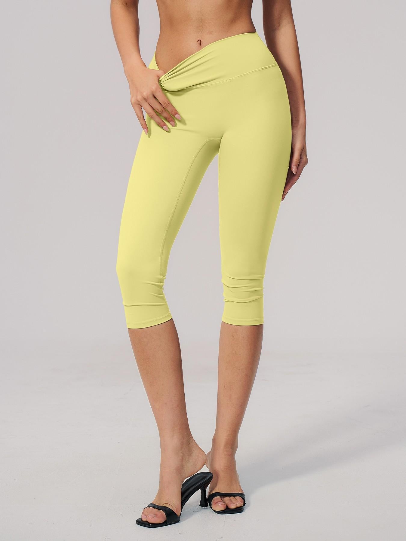 Cross-Border Fleece Yoga Pants, High-Waisted Tight Fit Slimming Gym Shorts - image 15