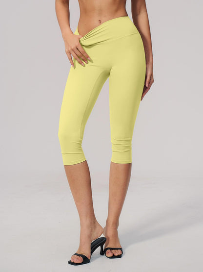 Cross-Border Fleece Yoga Pants, High-Waisted Tight Fit Slimming Gym Shorts - image 15
