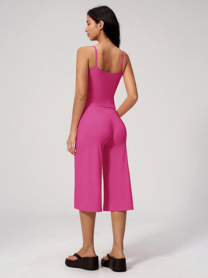 Yoga Tank Top High Waist Quick-Dry Casual Mid-Length Pants Running Outdoor Athletic Sportswear Yoga… - image 13