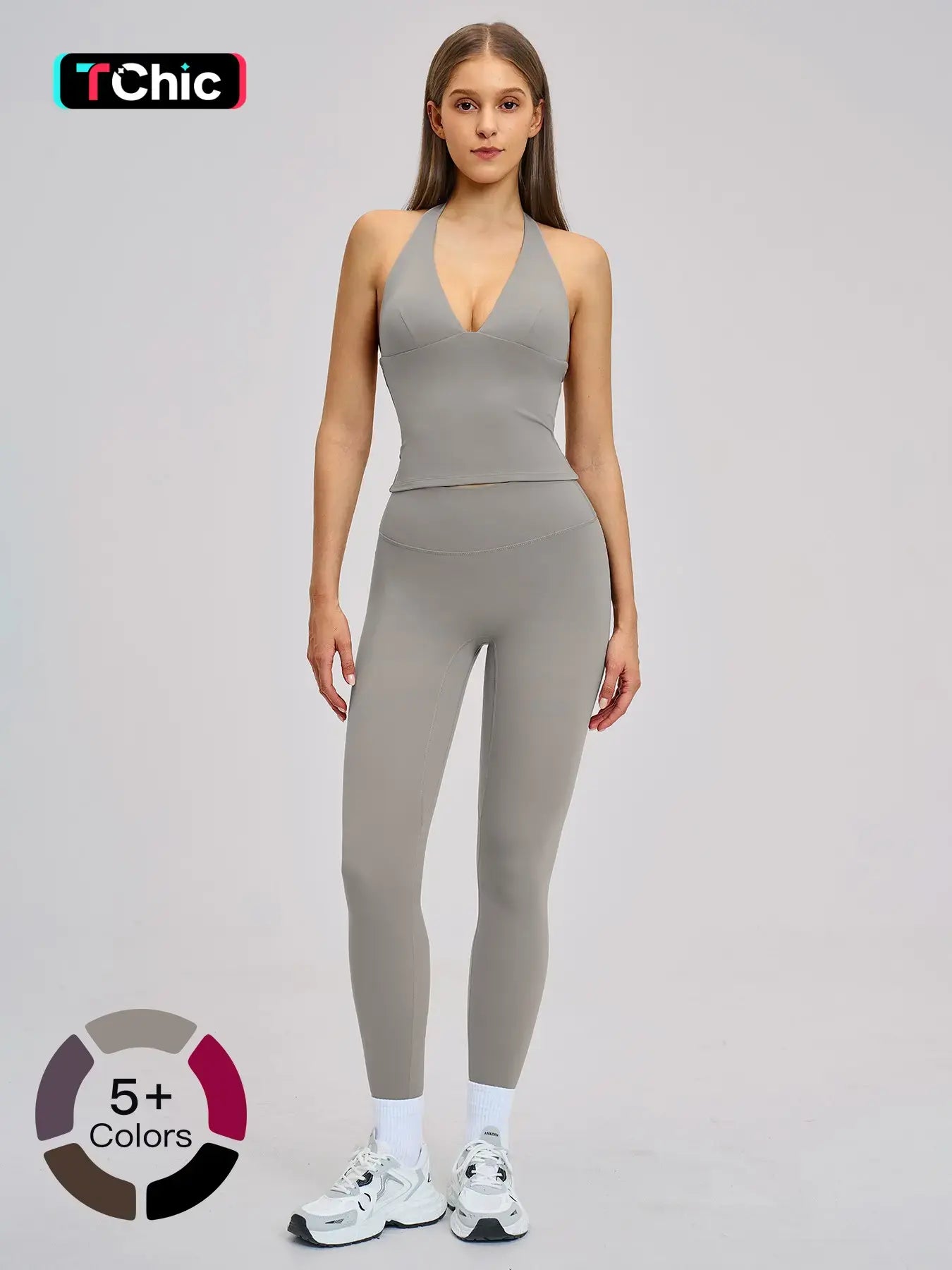 Spring Outdoor Sports Fitness Set, Fleece Tight Yoga