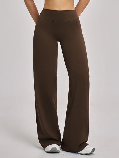 High Waist Flare Leg Yoga Pants, Casual Dance Workout Trousers - image 11