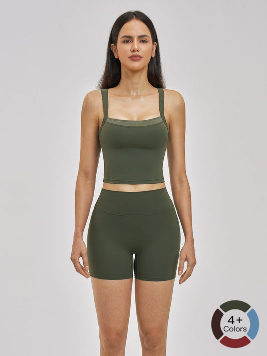 European and American Bare Sensation Sports Set, Solid Sports Sets - image 11