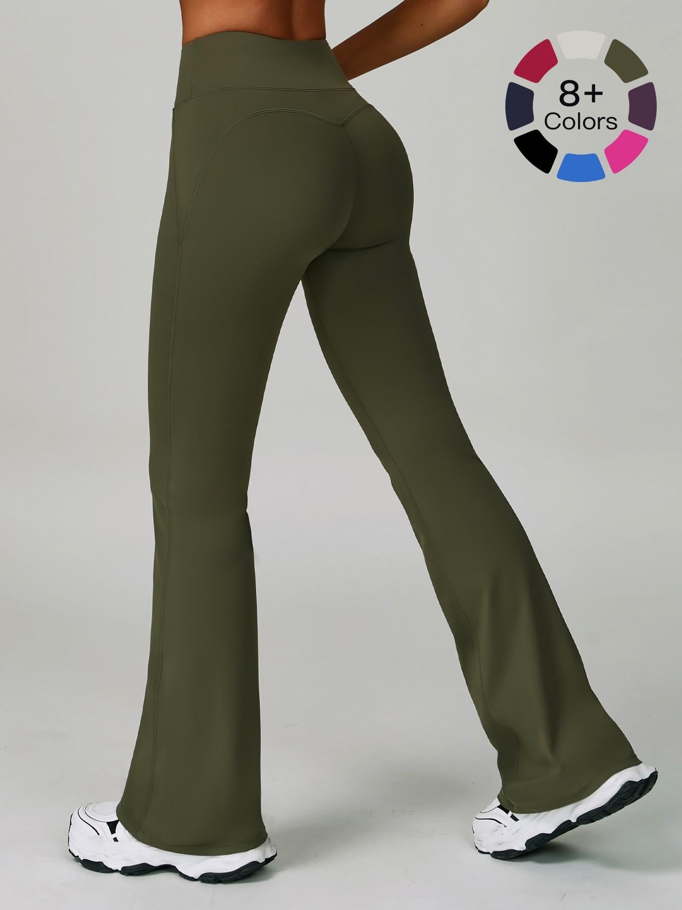 Cloudy Sensation Sport Long Pants, High Waist Butt Lifting Wide Leg Outerwear Bell Bottoms - image 22