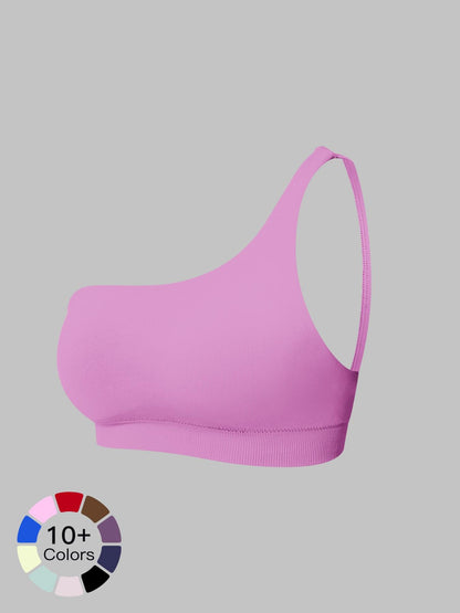 Cross-Border Spring New Single Shoulder Backless Yoga Bra, Workout Bras - image 18