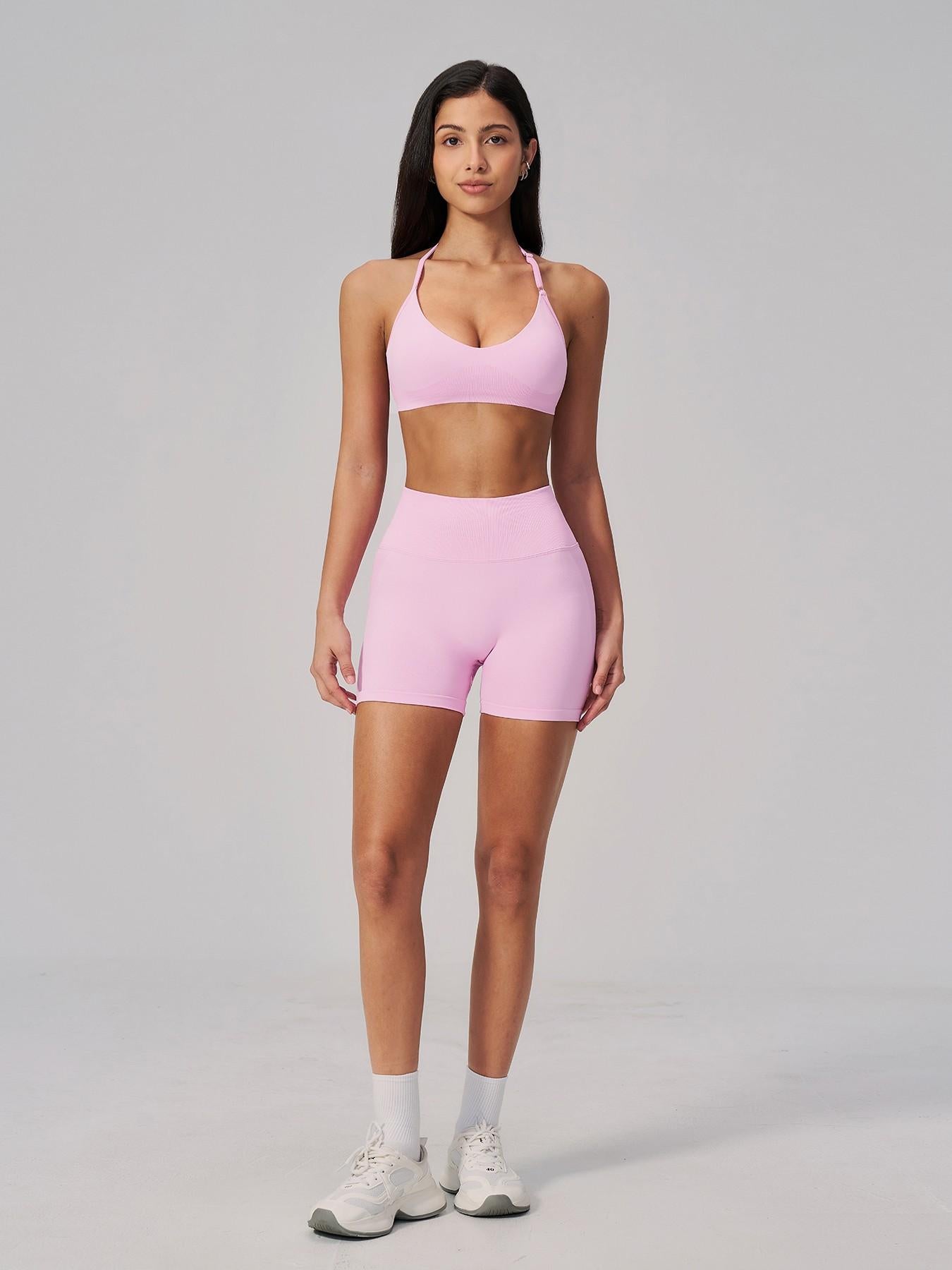 European and American Style Yoga Set for Women, Waist Cinching Tight Fit Peach Butt Quick-Dry Running… - image 13