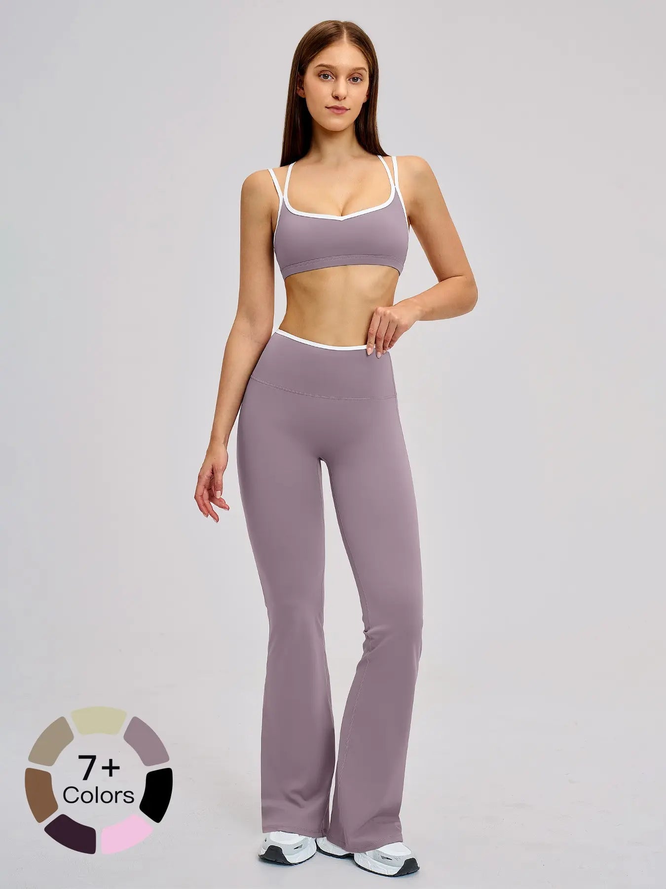 Women's Sporty Yoga Set, Tight-Fitting Backless Design