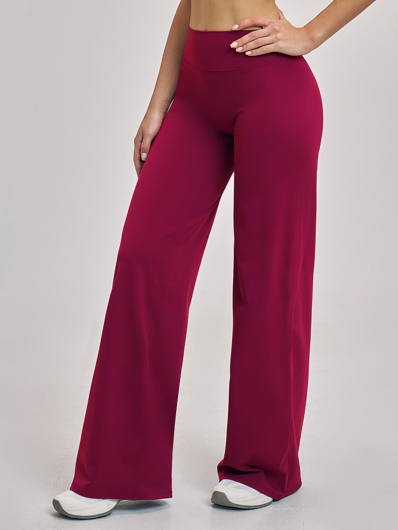 High Waist Flare Leg Yoga Pants, Casual Dance Workout Trousers - image 12