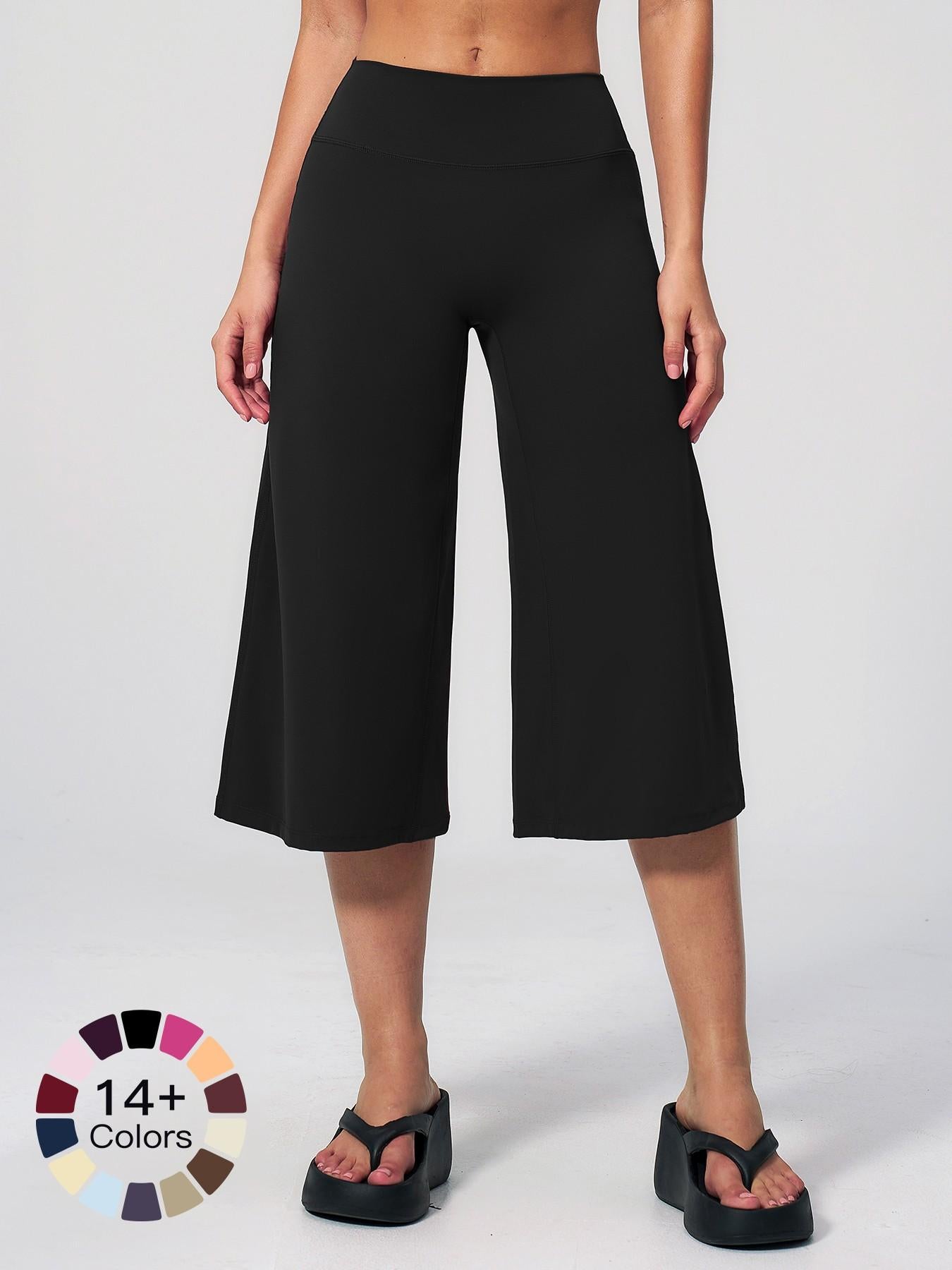 Women's High-Waisted Quick-Dry Loose-Fit Yoga Pants, Breathable Comfortable Athletic Bottoms - image 18