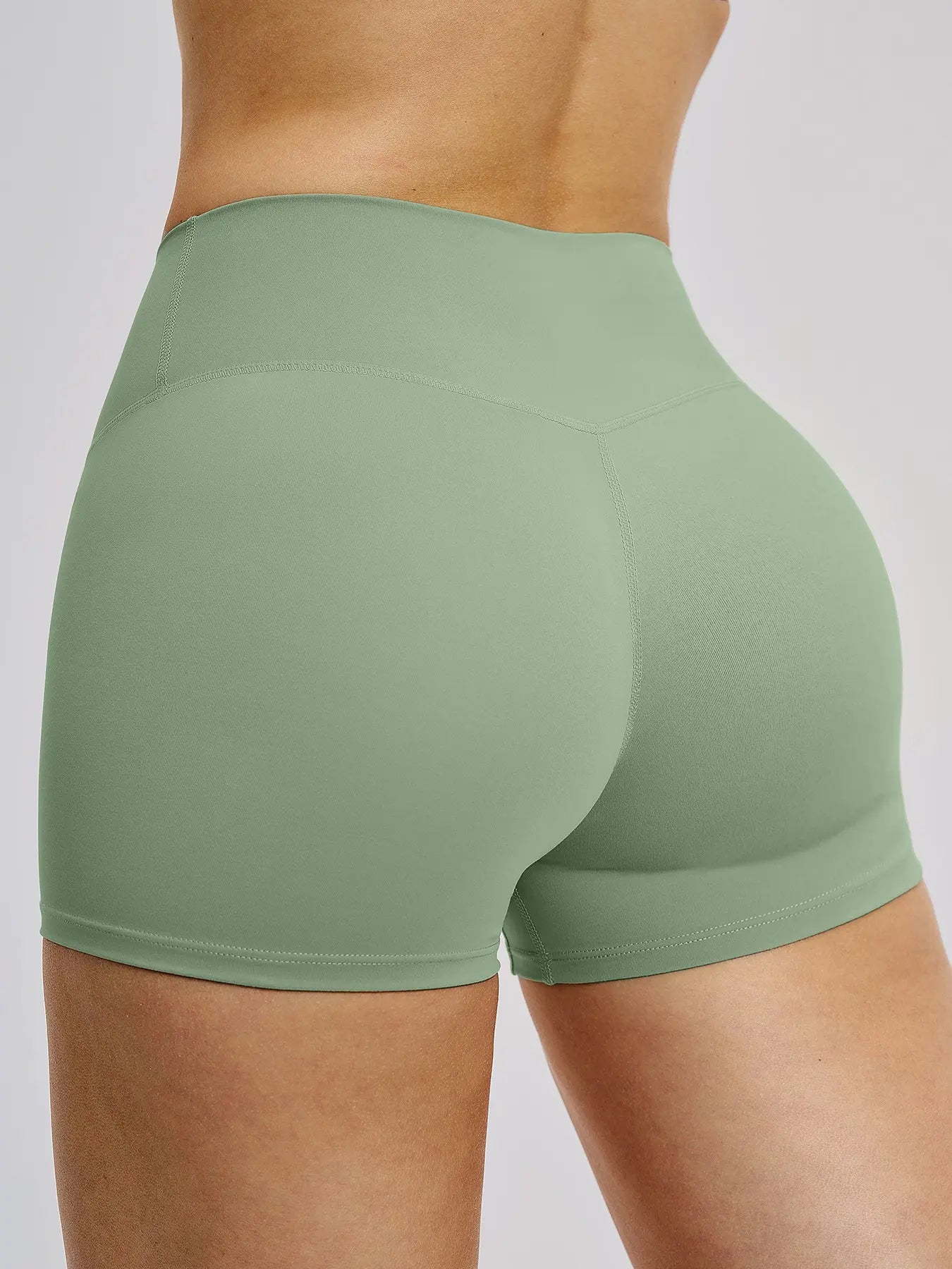 Women's High Waist Yoga Shorts, Tight-Fitting Workout Pants