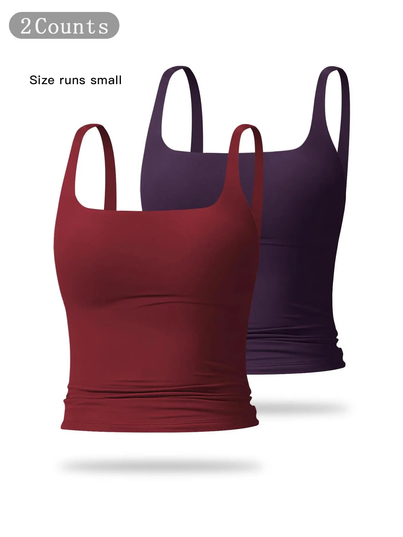 Women's Solid Color Sports Tank Top for Yoga & Gym