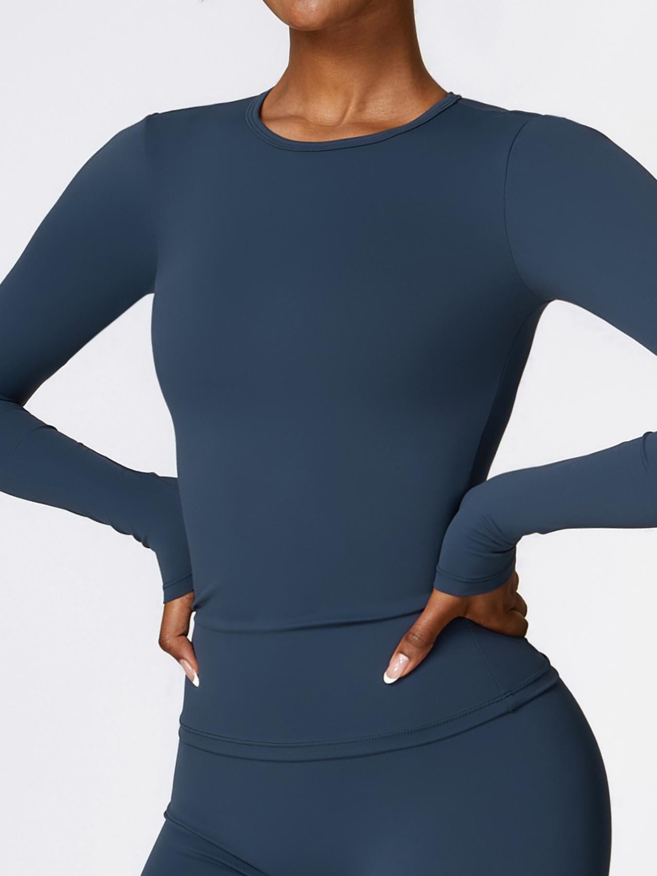 New Fleece Long Sleeve Yoga Top, High Strength Fitness Wear - image 17