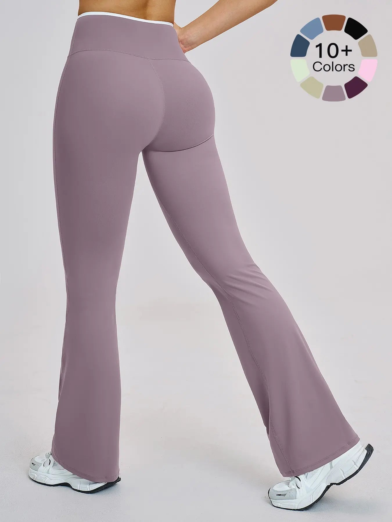 High-Waisted Quick-Dry Wide-Leg Active Pants, Activewear Bottoms - image 2