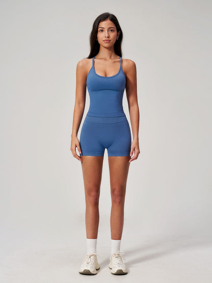 Summer New Yoga Set for Women, Slim Fit Backless Waist Trainer High-Waisted Quick-Dry Breathable Gym… - image 18