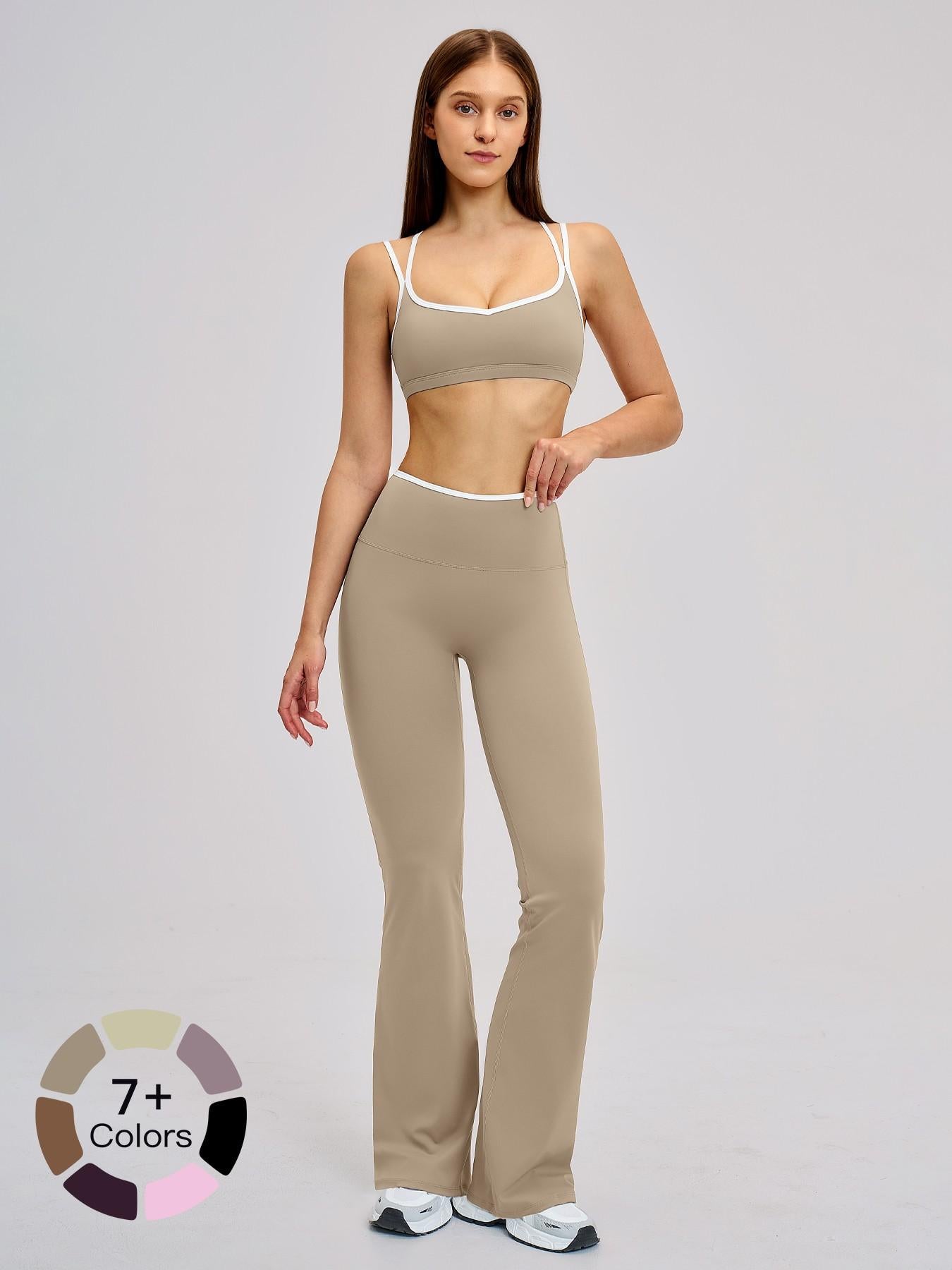 Women's Sporty Yoga Set, Tight-Fitting Backless Design - image 22