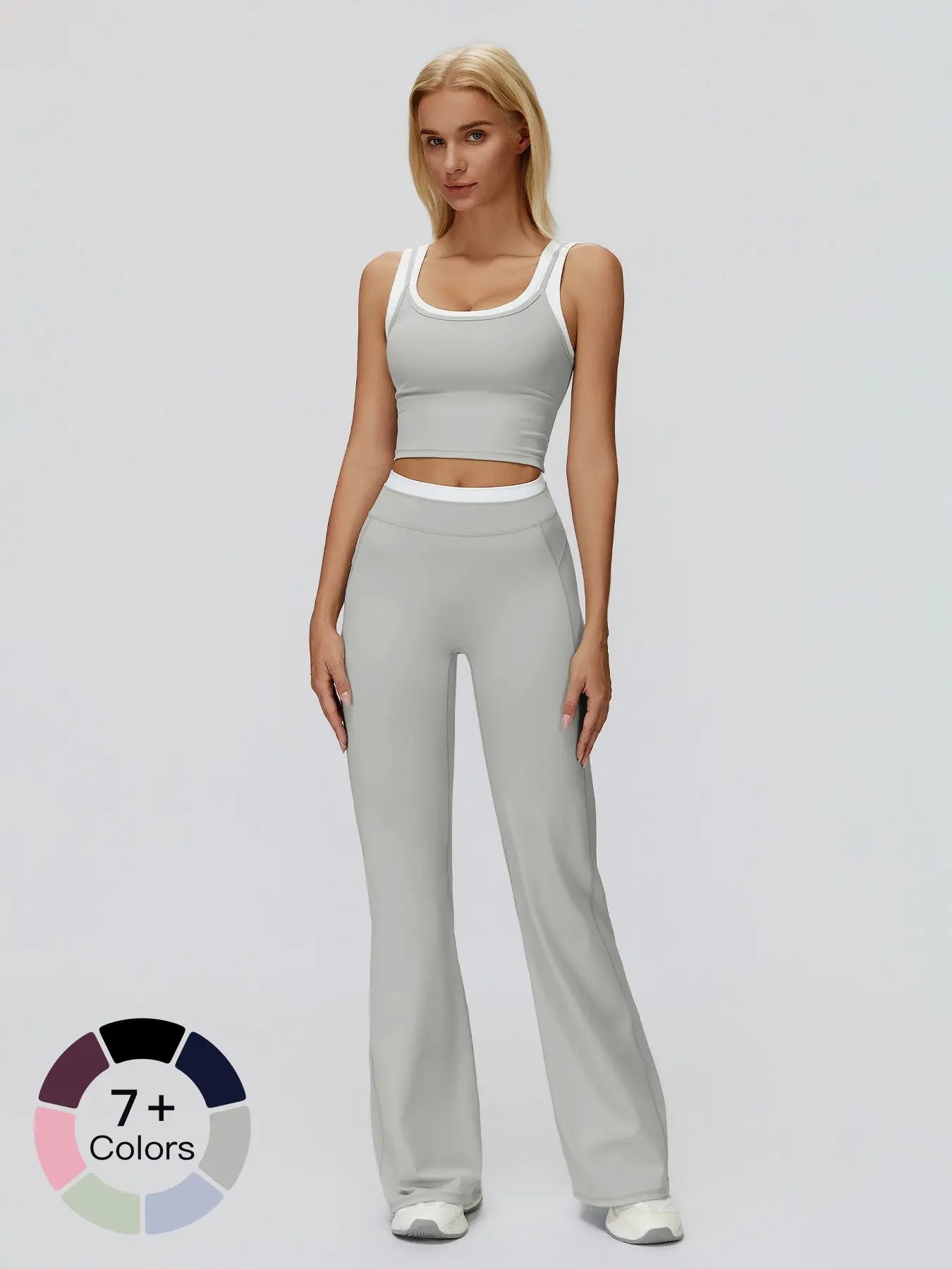 Zecuang Cross-Border Yoga Set, Colorblock Naked Feel - image 6