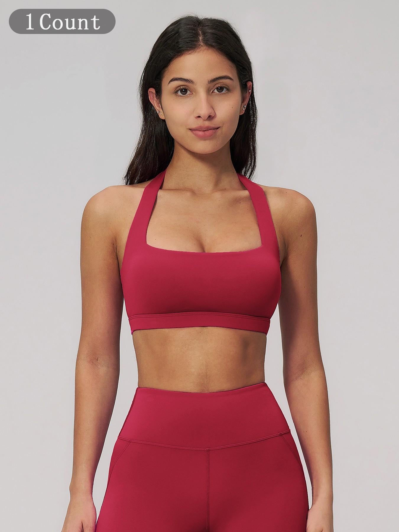 Summer Halter Cloudy Yoga Bra, Hollow Back Yoga Top - image 19